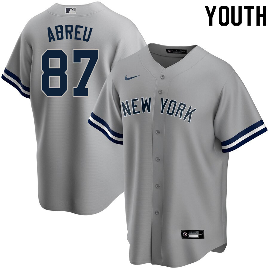 2020 Nike Youth #87 Albert Abreu New York Yankees Baseball Jerseys Sale-Gray